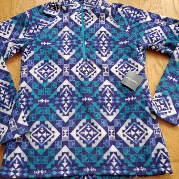 Eddie Bauer Fleece Pullover Sweatshirt Size Small - Picture 3 of 10